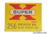 Full Box Western Super X 256 Winchester Magnum 60 Grain Open Point - 2 of 3
