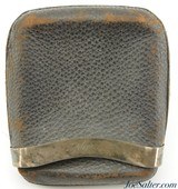 Antique Gentleman's Leather Silver Cigar Tobacciana Case 1894 - 3 of 9
