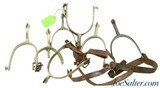 Collection of 7 Individual Antique Riding Spurs