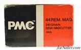 Vintage PMC 44 Rem. mag 240gr. Sem-Wadcutter 50ct - 2 of 3