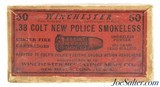Winchester 38 Colt New Police Smokeless Ammo Partial Box 30 Rds