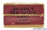 Winchester 38 Colt New Police Smokeless Ammo Partial Box 30 Rds - 3 of 7