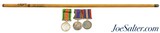 Canadian Swagger Stick and Medals Belonging to Pvt. Leo D. Melanson RC