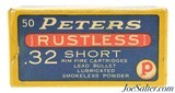 Excellent Full Box Peters 32 Short Rim Fire Ammo Kings Mills, Ohio - 1 of 4