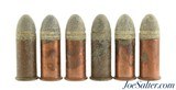 6 Loose Rounds of 38 Rim Fire "U" Head Stamp Ammo Black Powder 38 RF - 1 of 2