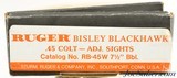 LNIB Ruger Bisley Blackhawk 45 Colt Revolver 1986 Roll Engraved Cylinder - 12 of 12