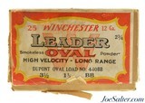 Scarce Winchester Leader Oval Two Piece Shotgun Shell Full Box BB's - 2 of 5