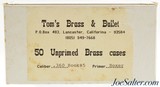 Tom's Brass & Bullets 50 Brass .360 Rook#5 Cases - 1 of 2