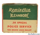 Full Box Remington Kleanbore 38 Spl Police Service Ammo 158 Gr lead - 3 of 5