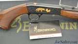 Excellent LNIB Browning Semi-Auto 22 Grade VI Gold Engraved Blued Receiver - 1 of 15