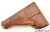 Excellent WWII German High Power Holster RH Brown Leather - 3 of 5