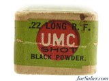 Scarce Black Powder Full Box UMC 22 Long Shot Ammo White "U" Red Ball Issue - 6 of 8