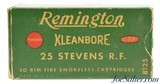 Full Box Remington Kleanbore 25 Stevens Rim Fire Ammo 50 Rds.