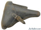 WWI German Military P08 Luger Holster Brown 1916 Unit Marked - 1 of 7