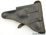 WWI German Military P08 Luger Holster Brown 1916 Unit Marked - 3 of 7