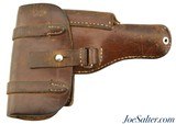 Original German WWII Luftwaffe Leather Holster for the Browning FN Model 1910/1922 Pistol - 1 of 5