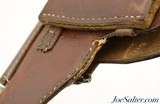Original German WWII Luftwaffe Leather Holster for the Browning FN Model 1910/1922 Pistol - 3 of 5