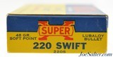 Full Box Western Super-X 220 Swift Lubaloy 48 Grain Soft Point 20 Rds - 4 of 6