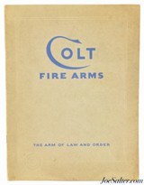 1929 Colt Firearms Arm of Law and Order Gun Catalog with Price List