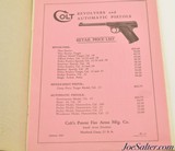 1929 Colt Firearms Arm of Law and Order Gun Catalog with Price List - 2 of 5