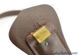 Vintage Sam Brown Military Leather Belt Service Shell Cordovan Men's 36" - 7 of 7