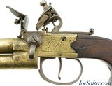 British Brass Barreled Tap-Action Pistol With Bayonet By Goodwin & Co. - 6 of 13