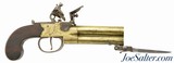 British Brass Barreled Tap-Action Pistol With Bayonet By Goodwin & Co. - 1 of 13