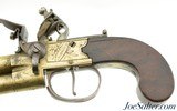 British Brass Barreled Tap-Action Pistol With Bayonet By Goodwin & Co. - 5 of 13