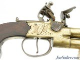 British Brass Barreled Tap-Action Pistol With Bayonet By Goodwin & Co. - 3 of 13