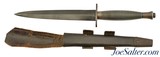 WWII Fairbairn-Sykes Third Pattern British Commando Knife & Sheath - 1 of 10