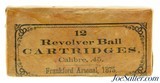 Excellent Sealed! Very Scarce 1875 Dated 45 Colt & Schofield Cartridges 10 Rds - 1 of 6