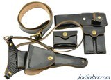 US Military Parade Leather Holster Belt Kit - 1 of 7