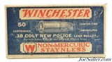 Scarce Late 1920's Winchester 38 Colt New Police Ammo Staynless - 6 of 7