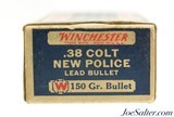 Scarce Late 1920's Winchester 38 Colt New Police Ammo Staynless - 5 of 7