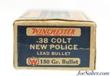 Scarce Late 1920's Winchester 38 Colt New Police Ammo Staynless - 3 of 7