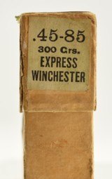 Very Scarce Winchester 45-85 Express Ammo Full Box 300 Gr Express Bullets - 3 of 7