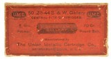 Rare UMC 38-44 S&W Gallery Ammunition Black Powder Full Box