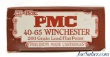 Full Box PMC 40-65 Winchester Ammunition 260 Grain Lead 20 Rds. - 2 of 3