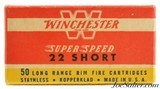 Brick Fresh Winchester Super Speed 22 Short Ammo 1955 Red & Yellow Issues - 7 of 8