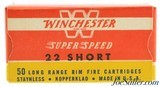 Brick Fresh Winchester Super Speed 22 Short Ammo 1955 Red & Yellow Issues - 1 of 8