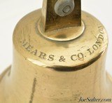 Victorian 10" Mears & Co. Whitechapel Bronze Bell 1860s - 2 of 6