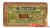 Sealed! Peters 22 Short Ammo Colorful 1920's Multi Color Label Issues Corrosive Primed