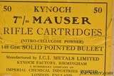 Vintage Kynoch 7mm Mauser Rifle Cartridges in Chargers - 2 of 5