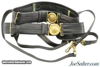 US Navy Officer Ceremonial Sword Belt lot of 2
