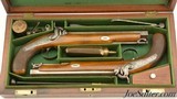 Cased Pair of British Back-Action Traveling Pistols by Thomas Tipping - 2 of 15