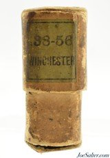 Scarce Round Corner Winchester 38-56 Ammo Full Box Black Powder Model 1886 - 3 of 7