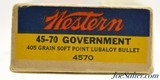 Full Box Western 'Bullseye' 45-70 Ammo 405 Grain Soft Point - 5 of 7