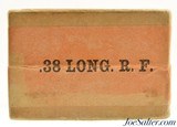 Excellent Sealed! Early Winchester 38 Long RF Ammo Stetsons Pat Oct. 2 - 3 of 6