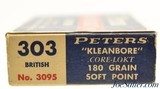 Peters High Velocity 303 British Ammo Full Box 180 Grain SP CORE-LOKT - 2 of 4