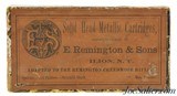 Rare E. Remington & Sons 44 Remington Straight Creedmoor Rifle Ammo